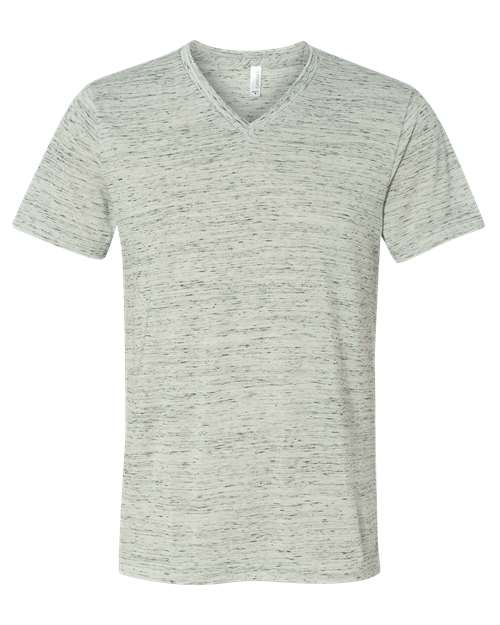 T-shirt à col en V en jersey texturé - 3655C
