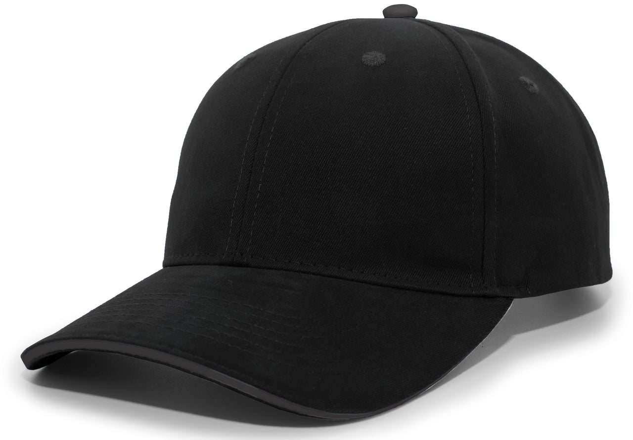 Brushed Twill Cap With Sandwich Bill - 121C