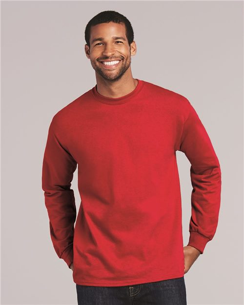 Ultra Cotton® Long Sleeve T-Shirt (Reds) - 2400