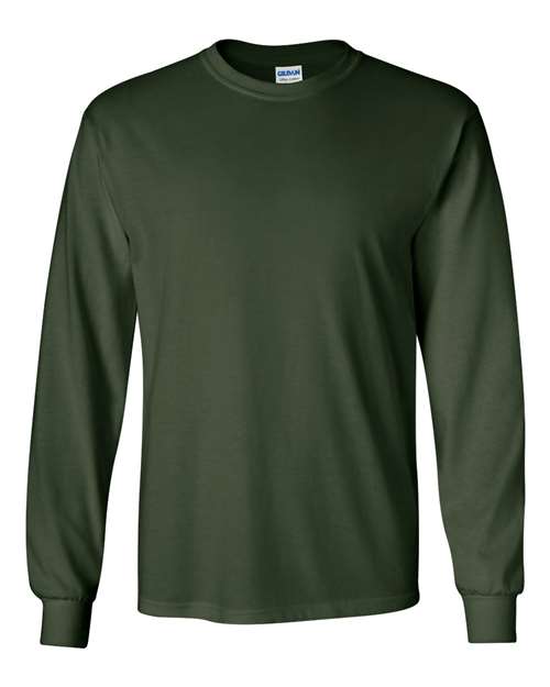 Ultra Cotton® Long Sleeve T-Shirt (Greens) - 2400