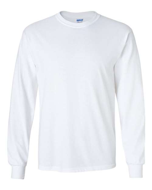 T-shirt à manches longues Ultra Cotton® (Blancs) - 2400