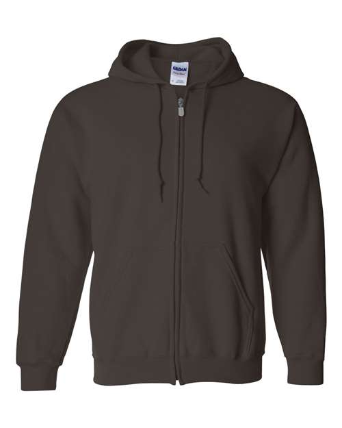 Heavy Blend™ Full-Zip Hooded Sweatshirt (Browns) - 18600