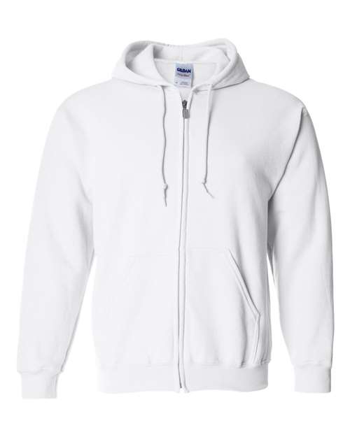 Heavy Blend™ Full-Zip Hooded Sweatshirt (Whites) - 18600