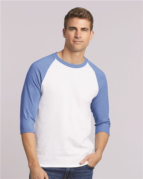 T-shirt à manches trois quarts raglan Heavy Cotton™ - 5700