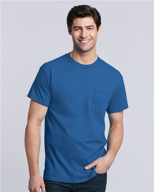 T-shirt à poche en coton épais™ - 5300G
