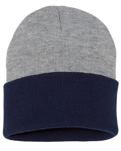 Colorblocked 12" Cuffed Beanie - SP12T