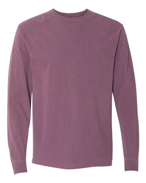 Garment-Dyed Heavyweight Long Sleeve T-Shirt (Pinks) - 6014