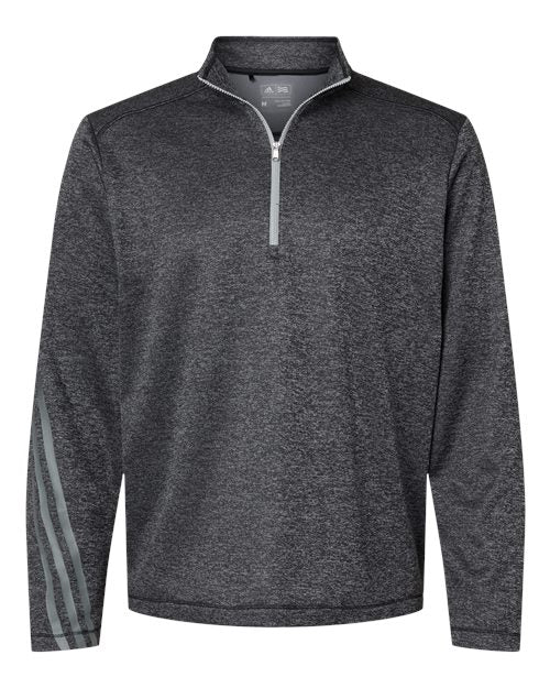 Brushed Terry Heathered Quarter-Zip Pullover - A284R