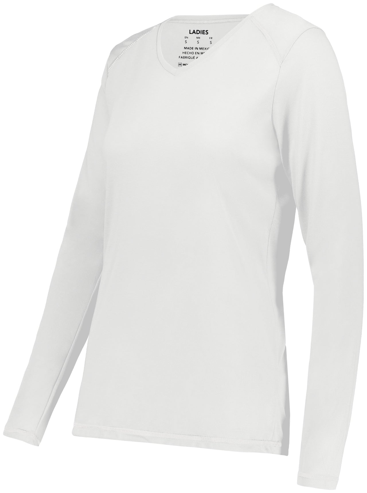 T-shirt à manches longues en polyester super doux pour femmes - 6847
