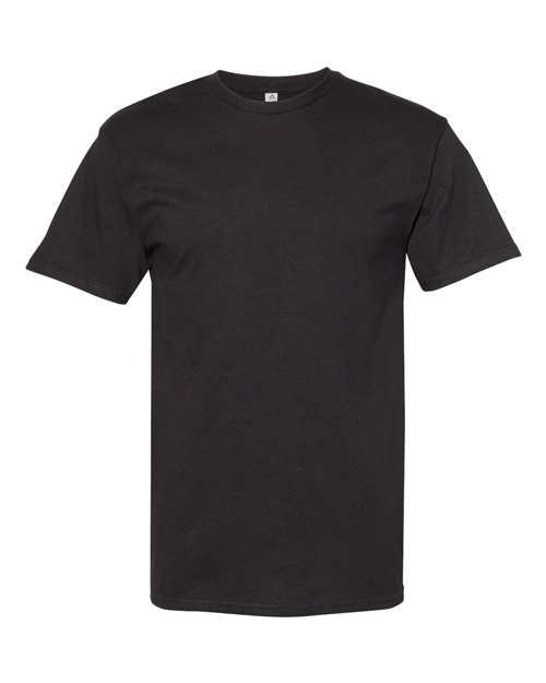 T-shirt unisexe en coton de poids moyen (noirs) - 1701A