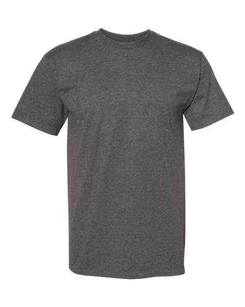 T-shirt unisexe en coton de poids moyen (gris) - 1701A