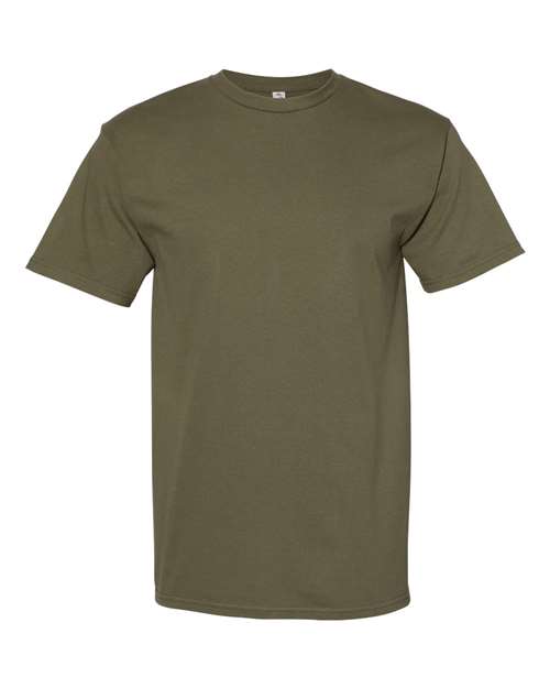 T-shirt unisexe en coton de poids moyen (Verts) - 1701A