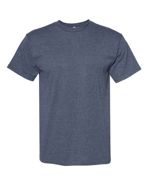 T-shirt unisexe en coton de poids moyen (bleus) - 1701A