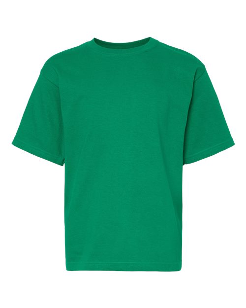 T-shirt or doux au toucher pour jeune (Verts) - 4850M