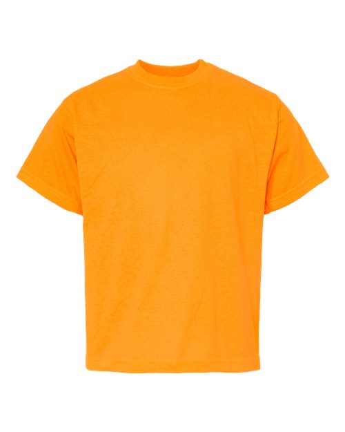 T-shirt or doux au toucher pour jeune (Oranges) - 4850M