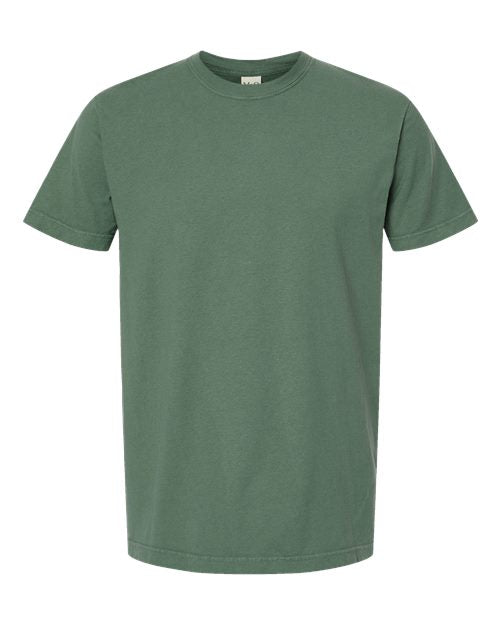 T-shirt teint en pièce vintage unisexe (verts) - 6500MM