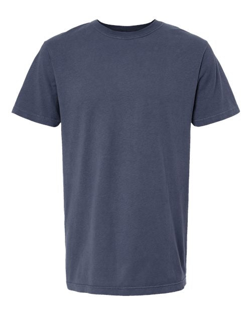 T-shirt teint en pièce vintage unisexe (bleus) - 6500MM
